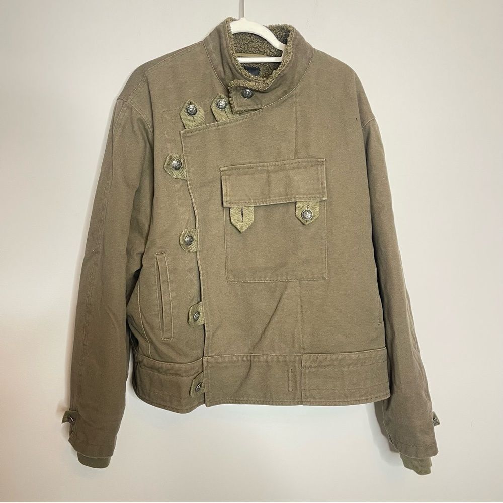 $770 The Kooples Sherpa lined winter jacket NWT XL Unisex
